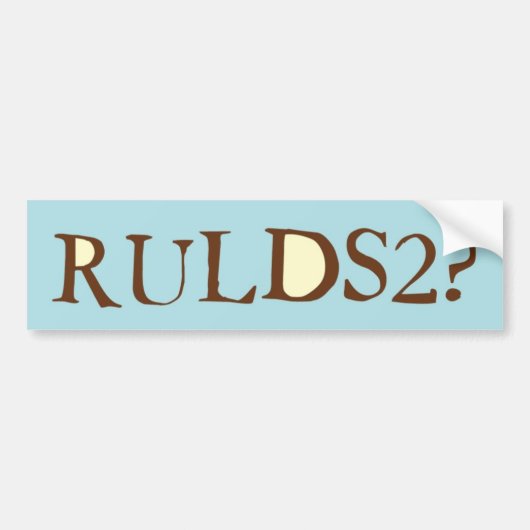 RULDS2か。 バンパーステッカー (正面)