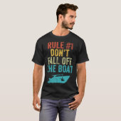 Rule 1 Don t Fall Off The Boat  Cruise Boating Boa Tシャツ (正面フル)