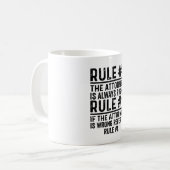 Rule #1 The Attorney Is Always Right funny コーヒーマグカップ (正面左)