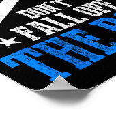 Rule Number One Don't Fall Off The Roof Roofing Co ポスター (角)