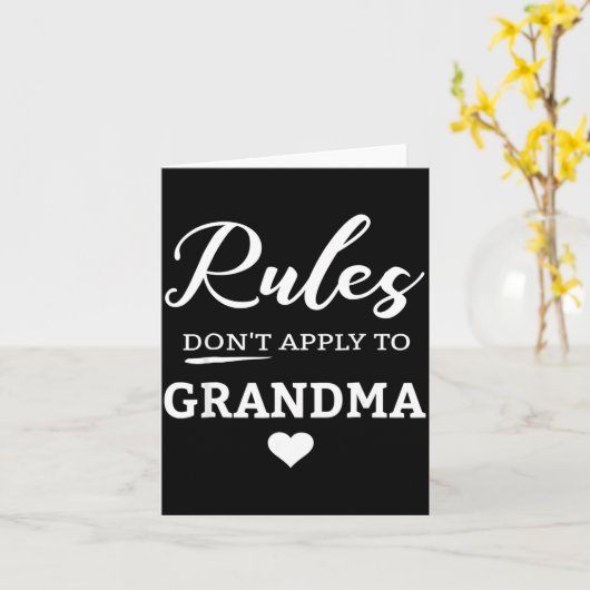 Rules Don't Apply To Grandma  カード (黄色い花)