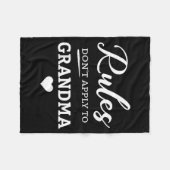 Rules Don't Apply To Grandma  フリースブランケット (正面(横))