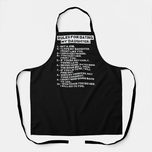 Rules for dating my daughter エプロン (正面)