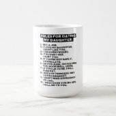 Rules for dating my daughter コーヒーマグカップ (中央)