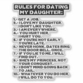 Rules for dating my daughter シール (正面)