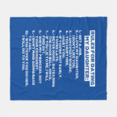 Rules for dating my daughter フリースブランケット (正面(横))