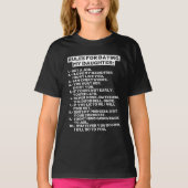Rules for dating my daughter tシャツ (正面)