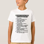 Rules for dating my daughter tシャツ (正面)