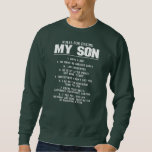 Rules For Dating My Son Funny Gift For Men Father スウェットシャツ<br><div class="desc">Rules For Dating My Son Funny Gift For Men Father Day Gift. Perfect gift for your dad,  mom,  papa,  men,  women,  friend and family members on Thanksgiving Day,  Christmas Day,  Mothers Day,  Fathers Day,  4th of July,  1776 Independent day,  Veterans Day,  Halloween Day,  Patrick's Day</div>