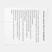Rules of Engagement  Blanket フリースブランケット (正面(横))