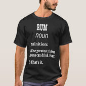 Rum Design Rum Fan Fake Definition Tシャツ (正面)