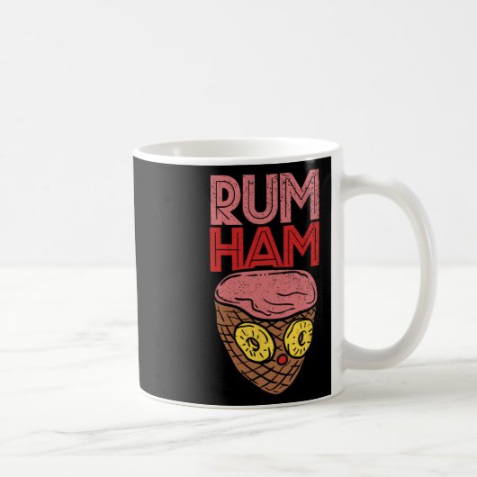 Rum Ham T Shirt I Funny Bbq S  コーヒーマグカップ (右)