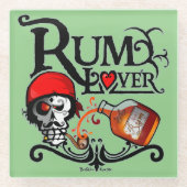 Rum lover ガラスコースター (正面)