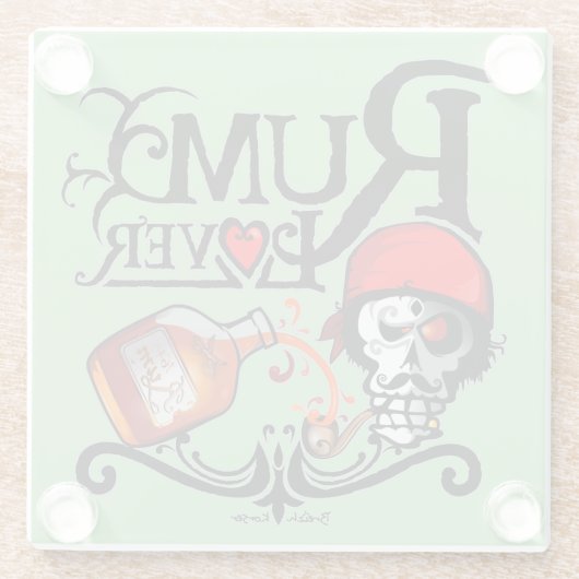 Rum lover ガラスコースター (裏面)