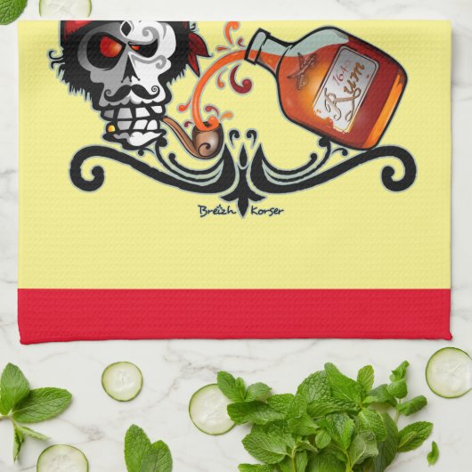 Rum lover キッチンタオル (折り畳み)