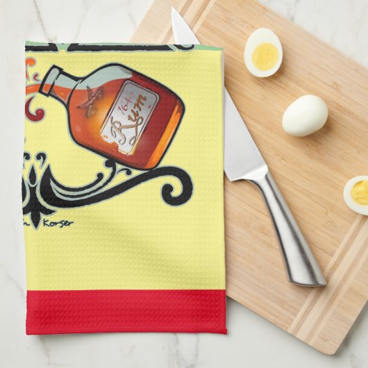 Rum lover キッチンタオル (四つ折り)