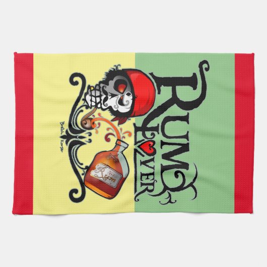 Rum lover キッチンタオル (横)