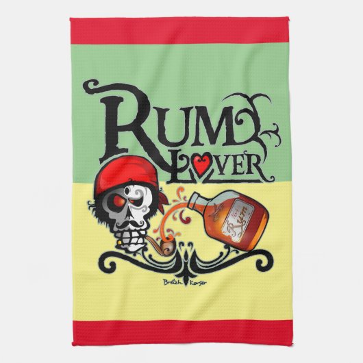 Rum lover キッチンタオル (縦)