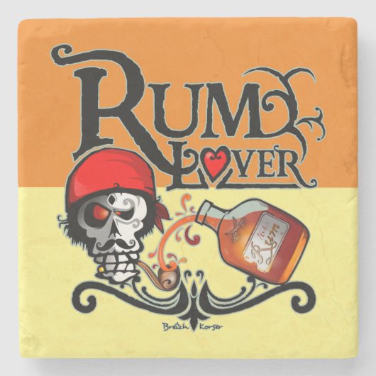 Rum lover ストーンコースター (正面)