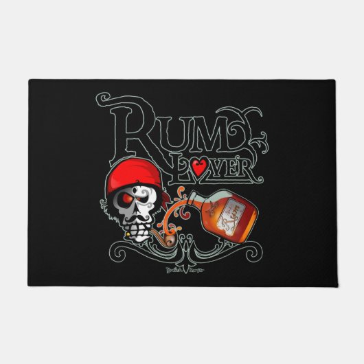 Rum lover ドアマット (正面)