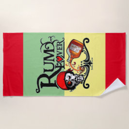 Rum lover ビーチタオル
