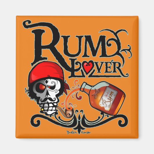 Rum lover マグネット (正面)
