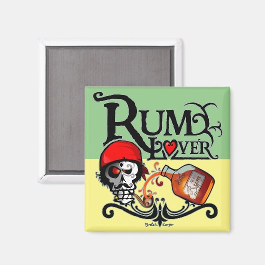 Rum lover Magnet マグネット (正面/裏面)