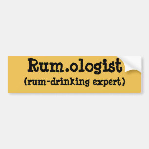 Rum.ologistのバンパーステッカー バンパーステッカー