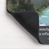 Rumiからのインスピレーション引用と自然画像 マウスパッド (コーナー)