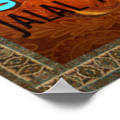 RUMIによる愛の詩 – ポスター金ゴールド、ラグ、黄色 ポスター (角)