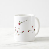 Rumiのハートの引用文のマグ コーヒーマグカップ (正面右)