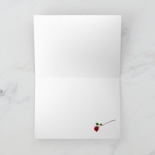 Rumiのハートの引用文の挨拶状 カード (内部)