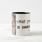 Rumiの引用文の仏の芸術のコーヒー・マグ ツートーンマグカップ (中央)