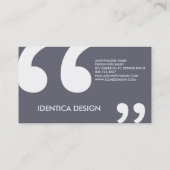 rumiの成功の引用文 名刺 (裏面)