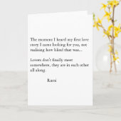 Rumiの詩歌 カード (黄色い花)