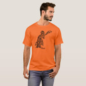 Rumiの詩"老人"のペルシャの書道 Tシャツ (正面フル)