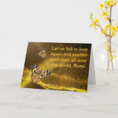 Rumiは再度恋に落ちます カード (黄色い花)