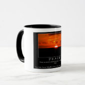 Rumi引用文とサンセットピックオンリンガーマグ マグカップ (正面左)