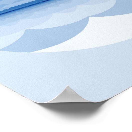 Rumi引用文ポスターアート。海マンダラインスピレーション。 ポスター (角)