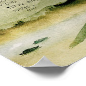 Rumi感動的引用文オンウォーターの風景 ポスター (角)