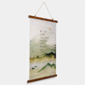 Rumi感動的引用文オンウォーターの風景 吊り下げ型タペストリー (傾斜あり)