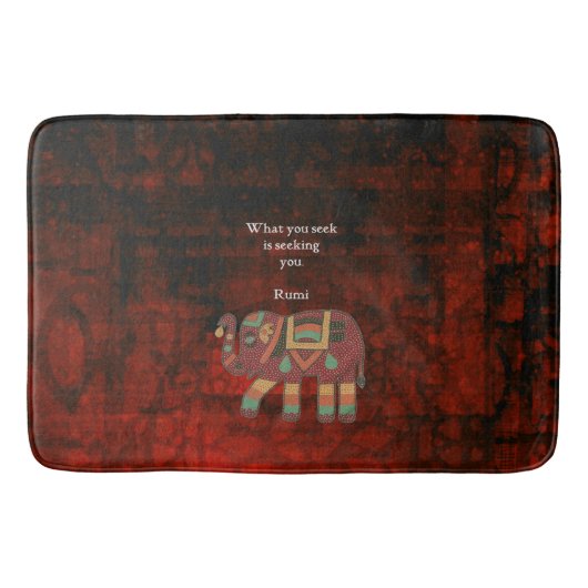 Rumi感動的 What You Seek引用文 バスマット (正面)