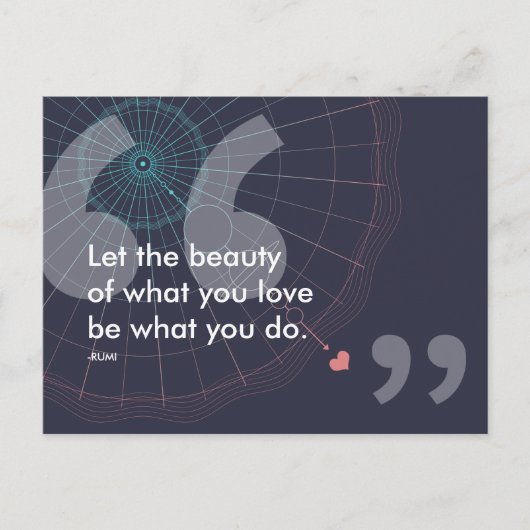 rumi成功引用文 ポストカード (正面)