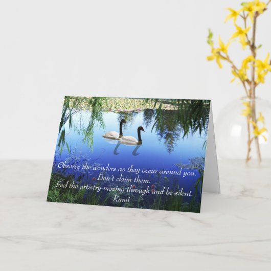 Rumi 疑問に思 The カード (黄色い花)