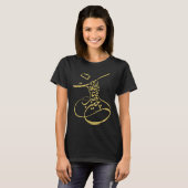 Rumi Em Sufi Whirling Dervishes _ Persian Calligra Tシャツ (正面フル)