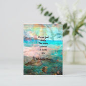 Rumi Inspiration引用文About the Universe ポストカード (スタンド正面)