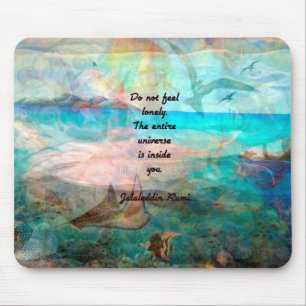 Rumi Inspiration引用文About the Universe マウスパッド