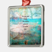 Rumi Inspiration引用文About the Universe メタルオーナメント (左)