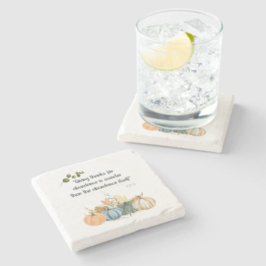 Rumi Thanksgiving引用文 – ハッピーサンクスギビング ストーンコースター (横)