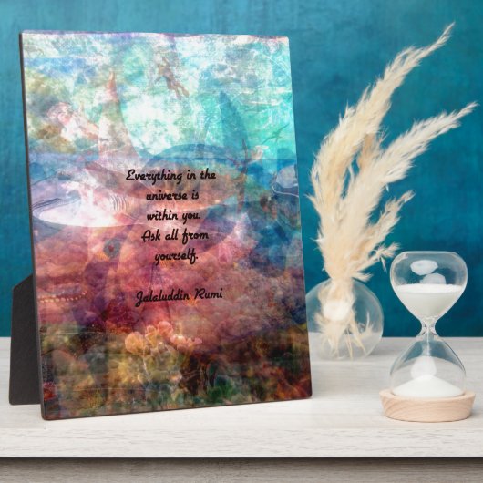 Rumi Uplifting引用文 – エネルギーと宇宙について フォトプラーク (側面)